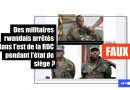 Habari Check : Non, ces images ne montrent pas des militaires rwandais arrêtés pendant l’état de siège en RDC
